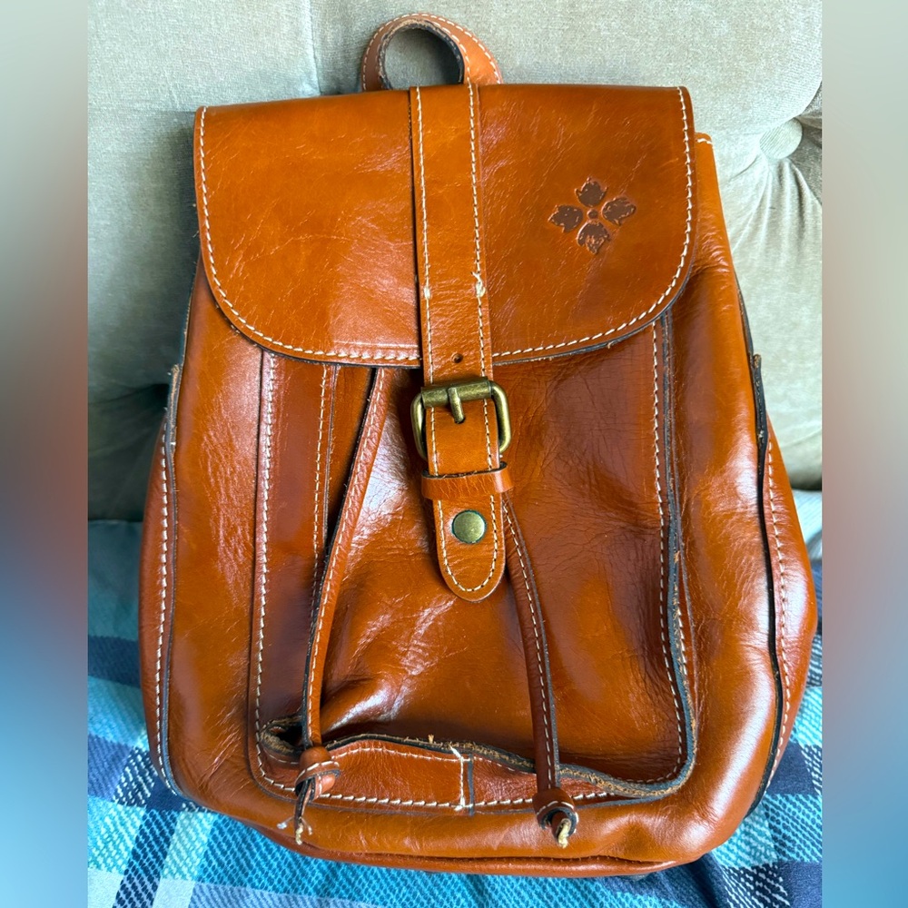 Vintage Brown 100% Leather Backpack